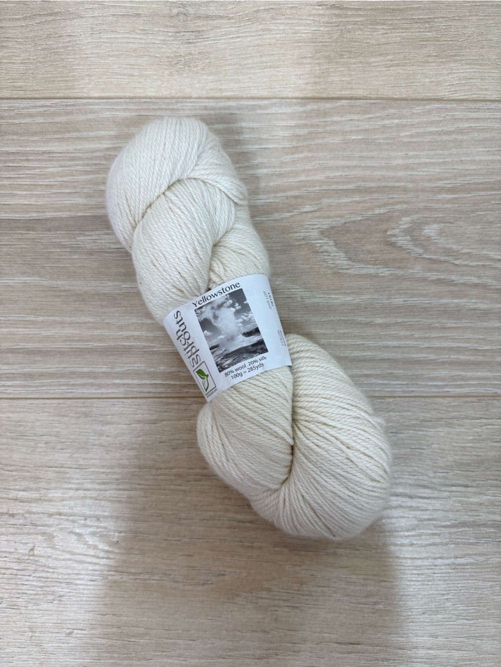 NEW Yellowstone Stitch Sprouts Snow Wool Silk Yarn
